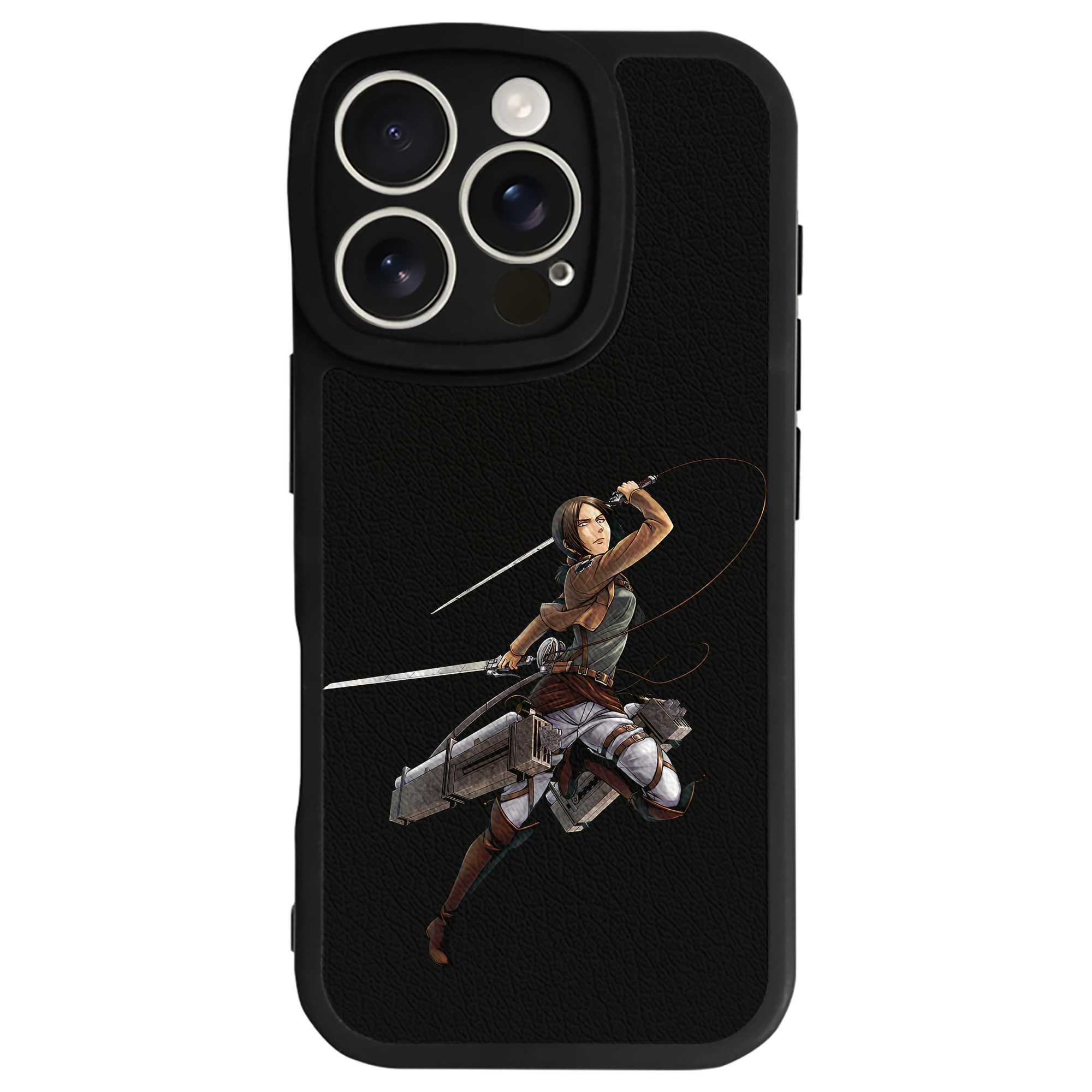 （画像用） 進撃の巨人 Attack on Titan 【iPhone 16シリーズ対応】シリコンスマホケース（レザー調） 材質：シリコン